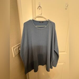 HEIMISH USA Light Blue Ribbed Top